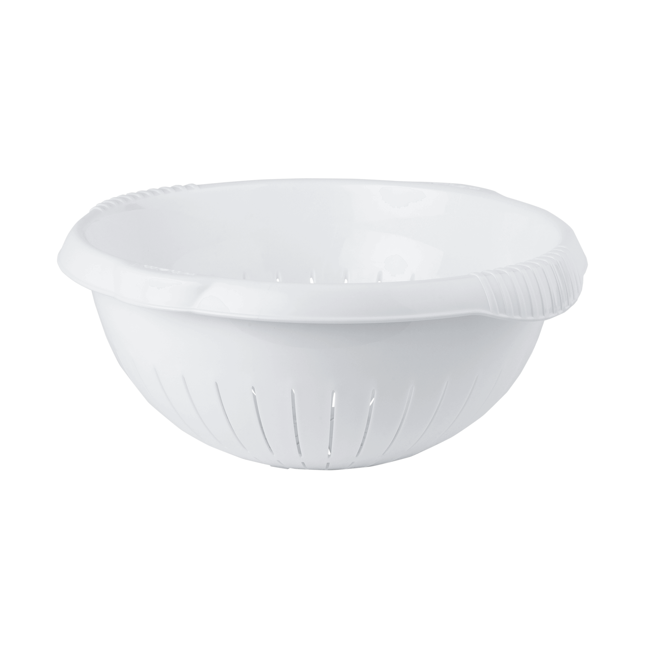 Wham Cuisine Large White Essential Kitchen Colander Strainer Basket Bowl - 30 cm Wham Cuisine Large White Essential Kitchen Colander Strainer Basket Bowl - 30 cm